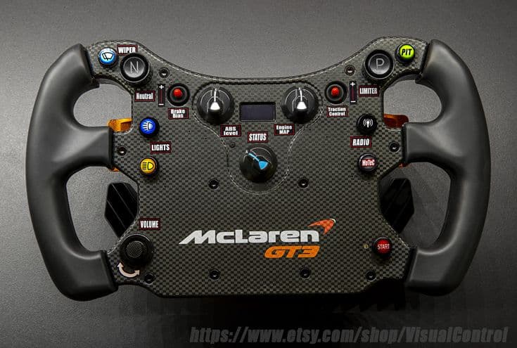 Fanatec McLaren GT3 steering wheel